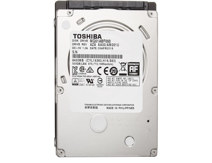 Ổ cứng HDD laptop Toshiba 500GB
