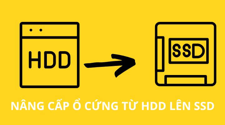 nâng cấp ổ cứng HDD lên SSD