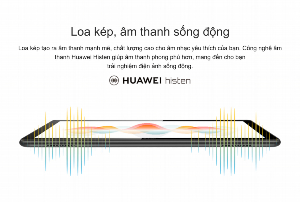 Loa kép Huawei histen trên Huawei Mediapad T5