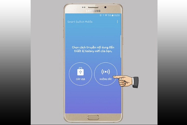 chuyển dữ liệu giữa các điện thoại Samsung Galaxy