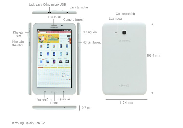 Samsung Galaxy Tab 3V (SM-T116) 