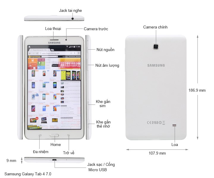 Samsung Galaxy Tab 4 Wifi (SM-T230NU)