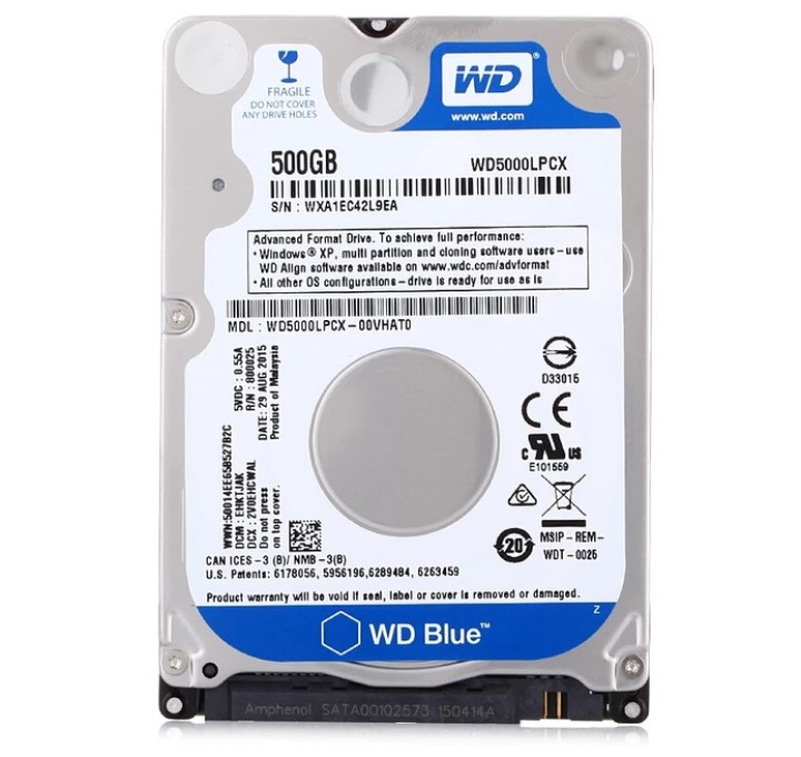 Ổ cứng HDD laptop WD Blue 500GB