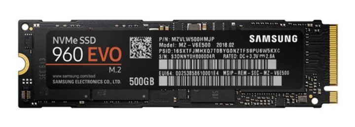 Ổ cứng SSD Samsung 960 EVO PCIe NVMe M.2 500GB