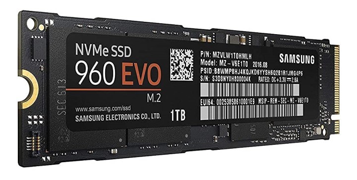 Ổ cứng SSD Samsung 960 EVO 1TB PCIe NVMe M.2 