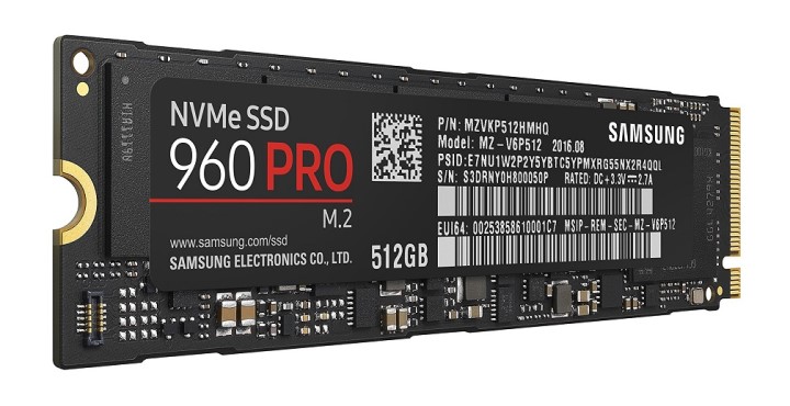 Ổ cứng SSD Samsung 960 PRO PCIe NVMe M.2 512GB