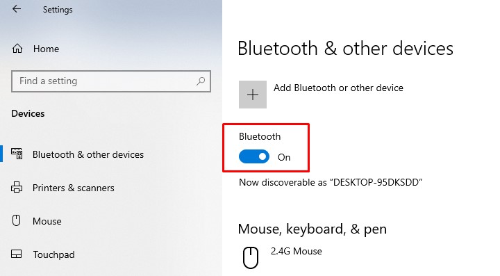 sử dụng Bluetooth trên đa số laptop