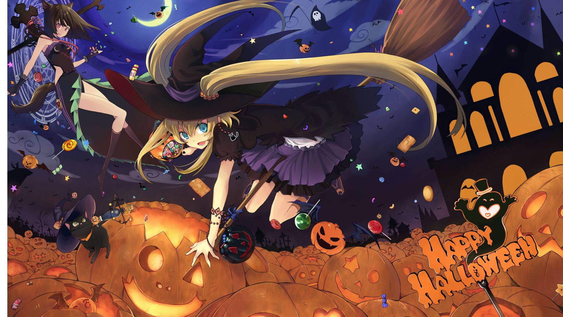 Hình nền anime Halloween 2023 đẹp nhất